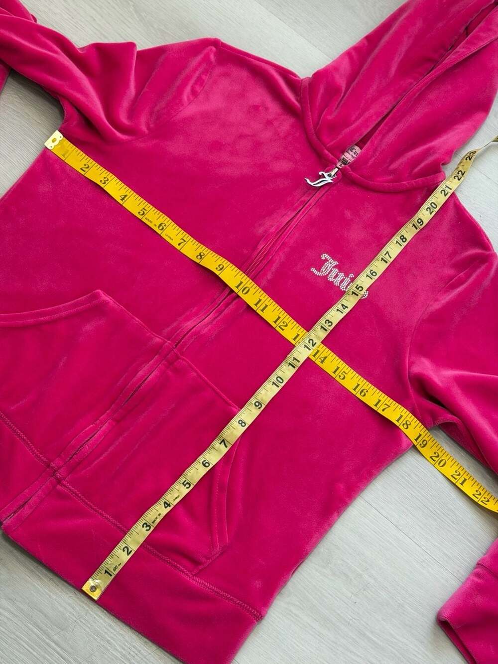 Juicy Couture Velour Rhinestone Tracksuit Set Hot Pink Size M - Picture 4 of 7